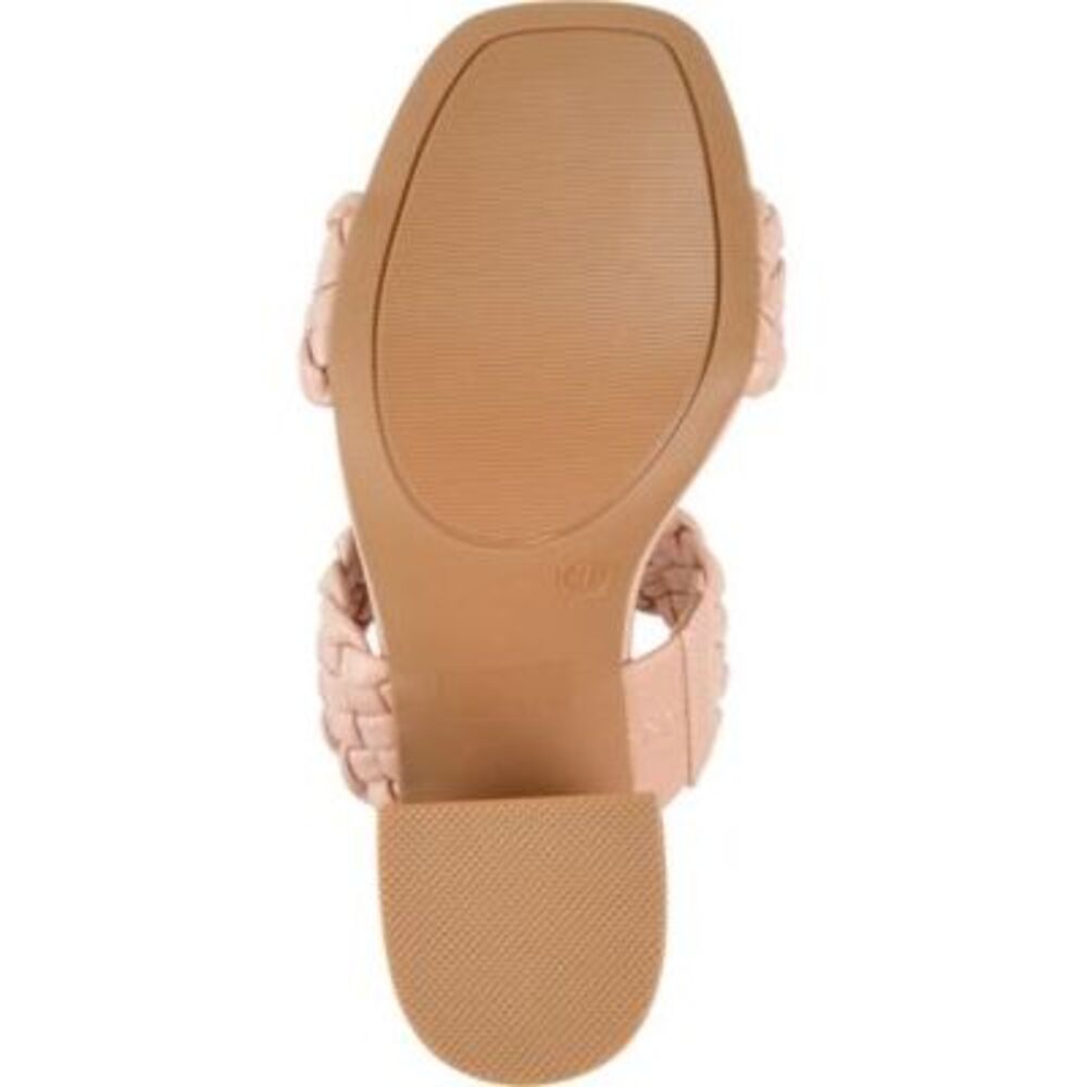 JOURNEE COLLECTION Womens Pink Melissa Open Slip On Heeled Sandal 10 M - Picture 4 of 4